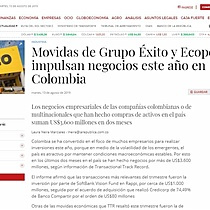 Movidas de Grupo xito y Ecopetrol impulsan negocios este ao en Colombia